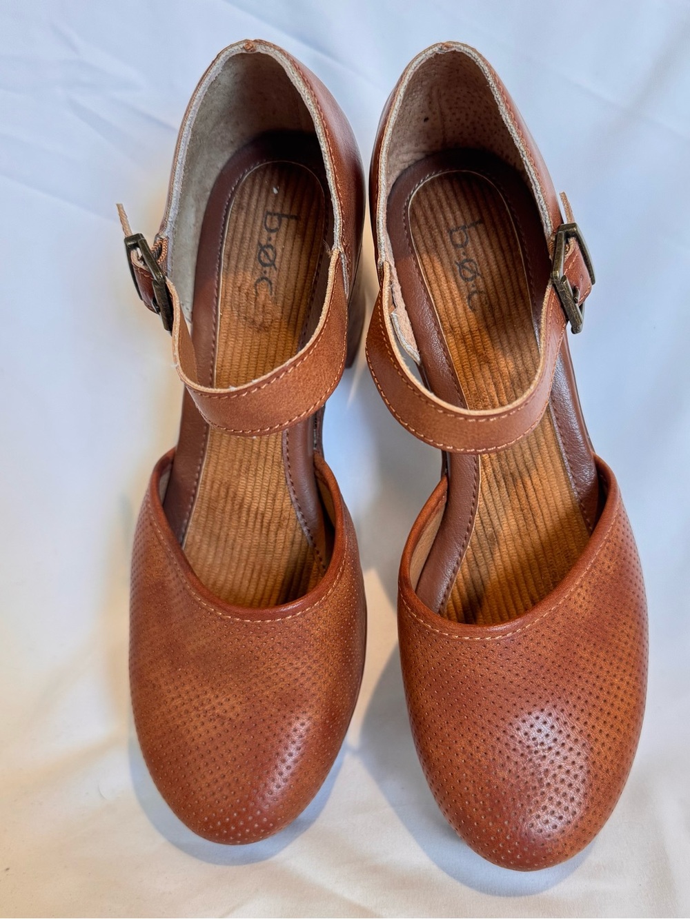 B.O.C Born Gia Womens 8 M Brown Closed Toe Comfort Mary Jane Platform Clogs Shoe - Picture 7 of 8